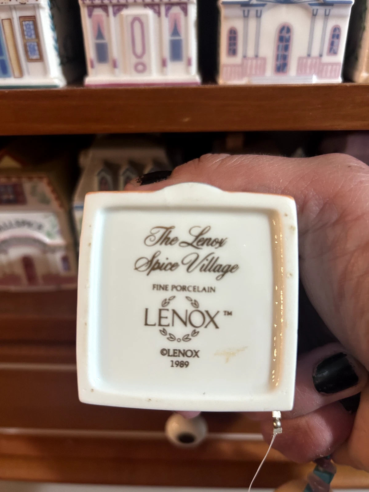 Lenox Spice Village 1989 Complete Set of 24 Jars & Display Shelf SEE PHOTOS READ