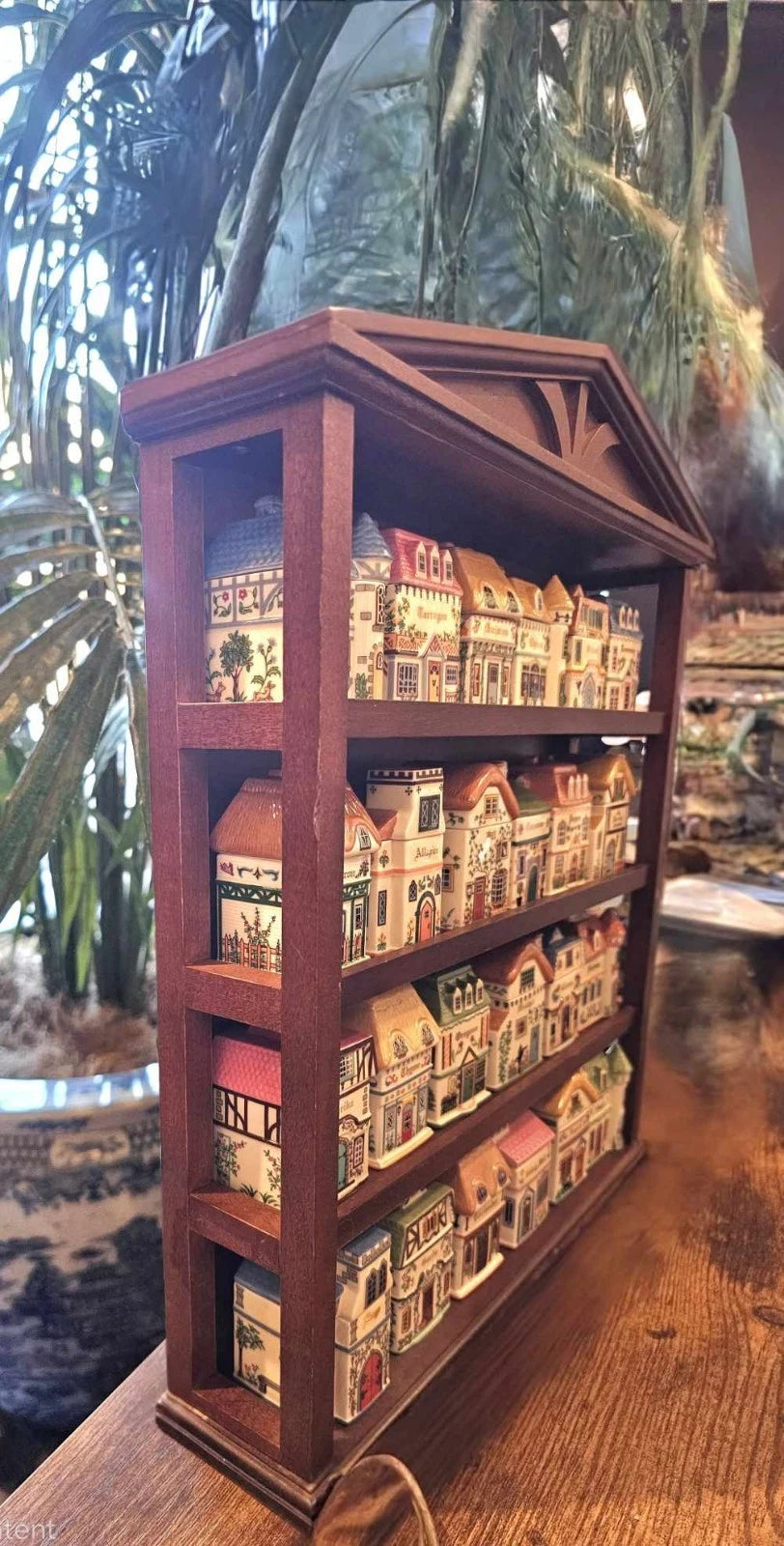 RARE SPICE VILLAGE by Lenox "Canterbury Crossing" 24 Spice Jars with Rack
