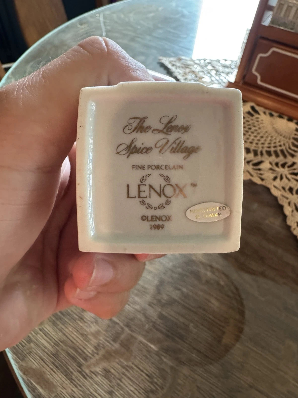 Vintage 1989 Lenox Spice Village Spice Jar Complete Set of 24 Houses with Rack