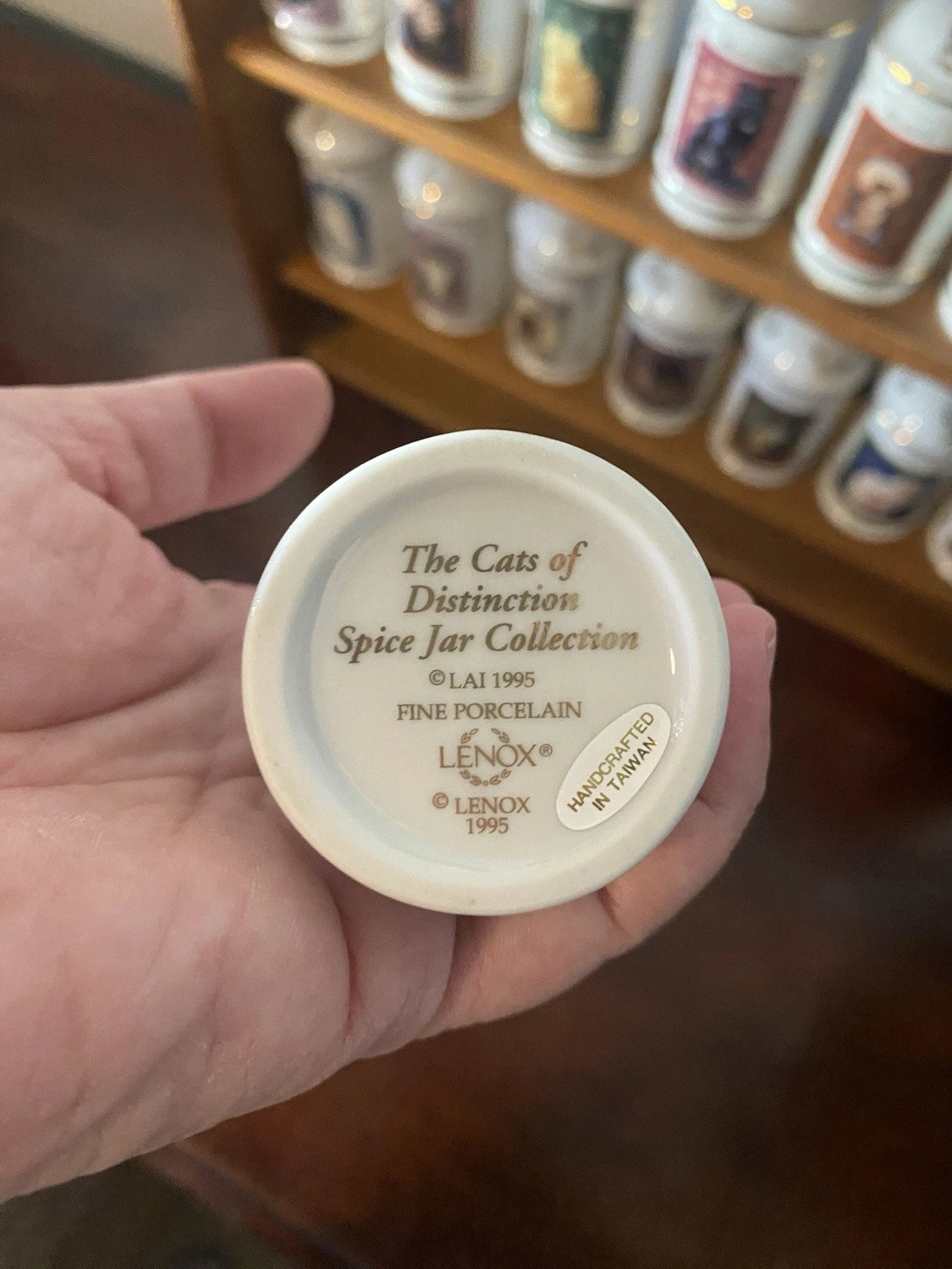 Lenox Cats of Distinction Spice Jar Collection 24 RARE FULL SET W/ Rack & Certif